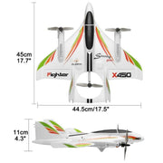 Bruce & Shark T016-004-WHI RC Planes, 2.4G Remote Control 6 Channel Brushless Motor Aircraft