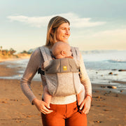 LILLEbaby Complete All Seasons Baby Carrier, 6 Ergonomic Positions, Adjustable Lumbar Support, Breathable Mesh Panel, Coastal Sands, 90603643