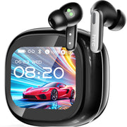 HTC NE68 Bluetooth 6.0 Noise Cancelling Wireless Earbuds, Black