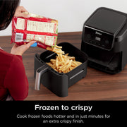 Ninja AF180 4-in-1 Pro XL Air Fryer, 6.5 Qt Capacity, Air Crisp Technology, Nonstick Basket & Crisper Plate, Black