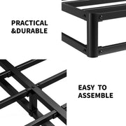 ULIESC SBS2503-9 Full Size Box Spring with Fabric Cover Sturdy Metal Mattress Foundation Noise Free Easy Assembly