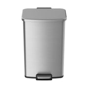 Better Homes & Gardens WM9188MT-50L 13.2 Gallon Rectangular Stainless Steel Trash Can, Silver