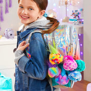 Hasbro Furby Furblets Mini Friends 2-Pack, Luv-Lee and Mello-Nee, Interactive Plush Toys with 45+ Sounds, Red/Green and Purple/Blue, 2-Inch with Keychain Clips