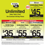 Straight Talk Prepaid Phone Service Card, Unlimited Calls Texts Data, Digital Delivery, ST 35 Card
