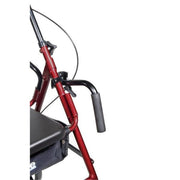 Drive Duet Burgundy Transport Wheelchair Rollator Walker-795BU