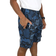 AFTCO Tactical Fishing Shorts for Men - Navy Digi Camo - 36