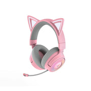 Razer Kraken Kitty V3 Pro Wireless RGB Gaming Headset with Chroma RGB Kitty Ears, 2.4 GHz Wireless, Bluetooth 5.3, USB A, HyperClear Super Wideband Mic, 40mm TriForce Titanium Drivers, THX Spatial Audio, Black