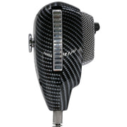Astatic 636L Noise-Canceling 4-Pin CB Microphone, Carbon Fiber Finish, Heavy-Duty 7.5 ft Coil Cord, Black, 302636LCF