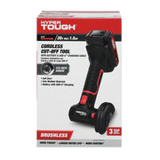 Hyper Tough 6074  20V Brushless Cordless Cut-Off Tool, 3/8-Inch Arbor, Ergonomic Design, Battery and Charger Included, 6074