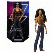 Barbie Kenbassadors Lenny Kravitz Collectible Fashion Doll, Bronze Mesh Tank, Boot-Cut Jeans, Sunglasses