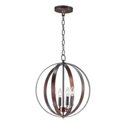 Maxim Lighting Provident 4-Light Chandelier, Oil Rubbed Bronze, Modern Pendant Ceiling Light, 240W, 19in H x 16in W, 10031OI