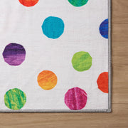 Eric Carle Washable Polka Dot Graphic Children S Area Rug 5 X 8