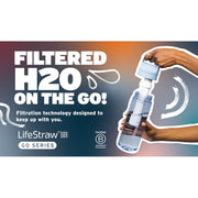 LifeStraw Go Series BPA-Free Water Bottle with Filter - Aegean Sea Blue - 22 oz.