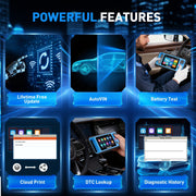 AVAPOW AV-D600 OBD2 Scanner Automotive Diagnostic Tool with Engine, ABS, SRS, Transmission Diagnostics, 3 Reset Services