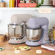 Beautiful 19470 3.5 Qt Stand Mixer, Lavender with Flat Beater, Dough Hook, Wire Balloon Whisk