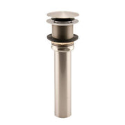 Press Type Pop Up Extra Long Straight Tub Drain w/1-1/2