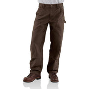 Carhartt B136 Loose Straight Washed Duck Double-Front Dungarees, 32x30, Dark Brown