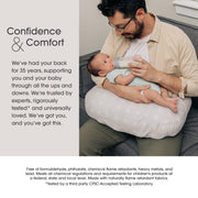 The Boppy Company New Nursing Pillow, Tan Checkered Stripes