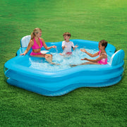 Bluescape Blue Grand Luxe Inflatable Family Swimming Pool, 2 Seats, Age 6 & up - Puncture Resistant Materials