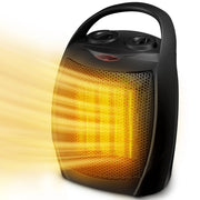 AUSEO ZC0715F 1500 Watts Small Space Heater for Indoor Use, Black