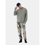 No Boundaries All Gender Fleece Crewneck Sweatshirt, Oversized Fit, Long Sleeve, Green, XL
