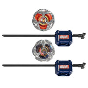 Beyblade G0287 X Marvel Collab Iron Man 4-80B vs. Thanos 4-60B Multipack Battling Tops Set, Ages 8+