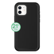 Onn Rugged Phone Case with Holster, Hard Shell Shock-Absorbent Protection for iPhone 12 and iPhone 12 Pro, Black Matte RH12RB36018247