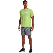 Under Armour Shorebreak 2-in-1 Men's Athletic Swim Shorts, Mod Gray Fade Heather, 3XL, 1370030-011
