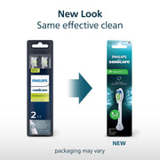 Philips Sonicare W DiamondClean Electric Toothbrush Replacement Heads, Whitening, White, 2 Pack, HX6062/77
