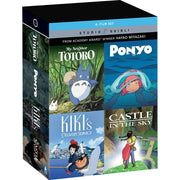 Shout! Factory Studio Ghibli 4-Movie Blu-ray Collection, My Neighbor Totoro, Ponyo, Kiki's Delivery Service, Castle in the Sky, 1080p, English Dubbed and Subtitled