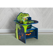 Delta Children TC9845DIN-2027 Dinosaur Chair Desk with Storage Bin - Greenguard Gold Certified