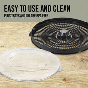 Mossy Oak 75-0701-MO 4 Tray Electric Food Dehydrator with Digital Timer, Adjustable Thermostat, 500 Watts