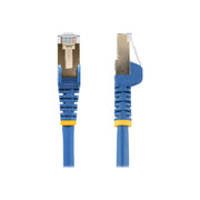 StarTech.com Cat6a Shielded Ethernet Cable, Snagless RJ45, Blue, 8 ft, 10 Gigabit, PoE Support