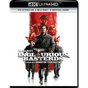 Inglourious Basterds 4K Ultra HD Movie, Blu-ray, Digital Copy, Action Thriller Directed by Quentin Tarantino, Starring Brad Pitt, 2-Disc Set, 61207011000