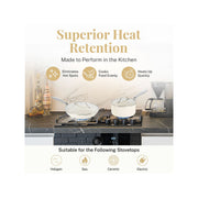 Gotham Steel Nonstick Pots and Pans 20 Pcs Set Ceramic Cookware Bakeware Kitchen Set With Frying Ski