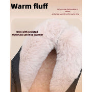ScarletteEmmy Womens Winter Warm Slip-On Shoes, Quilted Fleece Lined Loafers, Non-Slip Rubber Sole, Lightweight Casual Walking Flats, Apricot