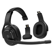 Rand McNally ClearDryve 220 Wireless Convertible Over-Ear Headset with Active Noise Cancellation, Dual Microphones, Long Battery Life, Black