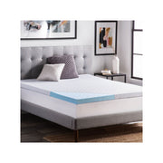 Lucid 2.5 Inch Gel Infused Memory Foam Mattress Topper - BLUE ONE SIZE