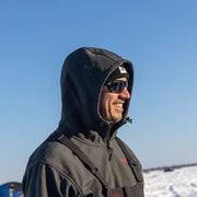 Striker Renegade Men's Durable Windproof Breathable Water-Repellent Outdoor Pullover with Adjustable Hood, Black, Medium, 3214103
