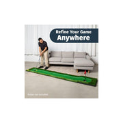 Abcotech Putting Mat Indoor Golf Putting Green Mini Golf Set with 3 Bonus Balls Style: Putting Mat with Fringe