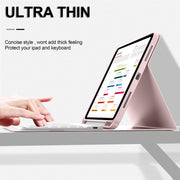Aoub iPad Keyboard Case with Detachable Wireless Bluetooth Keyboard, Pencil Holder, Multi-Angle Stand, Pink, Compatible with 11th Gen 11 in 2025 and 10th Gen 10.9 in 2022