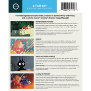 Shout! Factory Studio Ghibli 4-Movie Blu-ray Collection, My Neighbor Totoro, Ponyo, Kiki's Delivery Service, Castle in the Sky, 1080p, English Dubbed and Subtitled