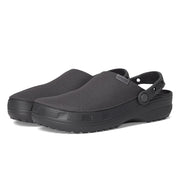 Crocs Classic Crafted Clog, Soft Washed Canvas Upper, Croslite Outsole, Pivoting Heel Strap, Black Sand, M12 211354-0LD