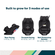 Safety 1st Grow and Go Sprint All-in-One Convertible Car Seat, Black Beauty III, 3-Position Recline, QuickFit Harness, Machine-Washable Seat Pad, CC450ULC