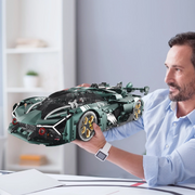 QOQ BRICK 1:8 Super Car Building Sets, Adults Racing Model Car, Decor Collectible Gift(3466 Pcs)