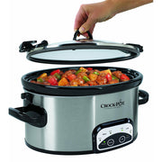 Crock-Pot SCCPVL605-B 6-Quart Cook and Carry Smart Pot Slow Cooker, Black