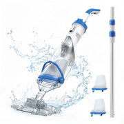 Syvio Cordless Handheld Pool Vacuum, 18.5 GPM Suction, 60-Minute Runtime, 11.4 in Wide Head, Adjustable Telescopic Pole for Above Ground and Inground Pools, Spas, Hot Tubs, CHPPVC15H