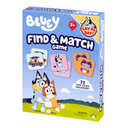 Bluey Find & Match Game, 72 Character Tiles, Tile-Matching Memory Game for 2-4 Players, Ages 3+