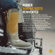 LaCrosse AlphaBurly Aero 800 Insulated Hunting Boots, Waterproof Rubber, 17 Inch, Dark Shadow, 377010