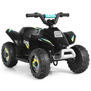 Costway XMX612 6V Kids Electric Quad ATV 4 Wheels Ride on Toy Toddlers Forward & Reverse Black